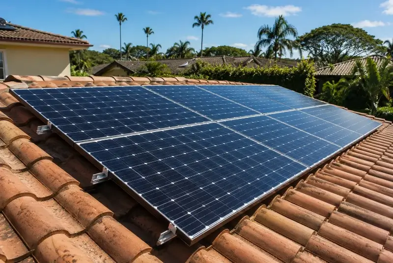Installation de panneaux solaires à Saint-Vérand